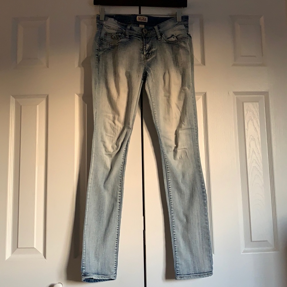 🐺Distressed Acid Wash Skinny Jeans
